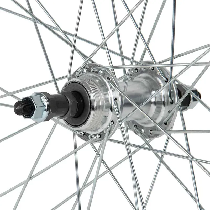 Sta-Tru ST1 24-inch/507c 26.mm Wide 135mm Bolt-on Rear Rim w/ FW in Silver -1