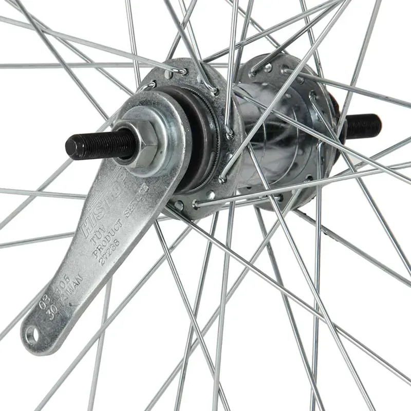 Sta-Tru ST1 24-inch/507c 26.mm Wide 135mm Bolt-on Rear Rim w/ FW in Silver -3