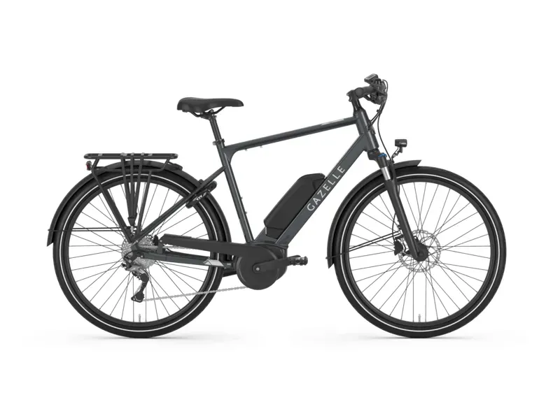 Gazelle Medeo T9 High-Step E-Road Bike In Anthracite Gray