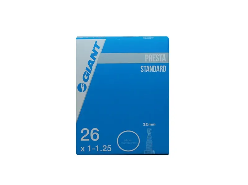 Giant 26x1.00-1.25-inch 32mm Presta Valve Inner Tube in Black