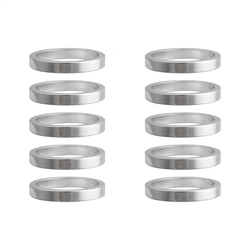 Origin8 5mmx1/8in Bag of 10 Headset Spacers in Silver