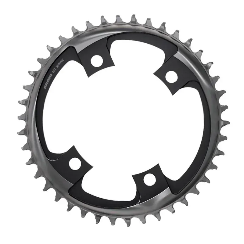 SRAM X-Sync 2 107mm 46-tooth 12-speed 4-bolt Road Chainring in Gray