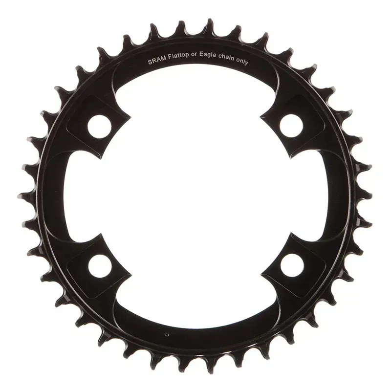 SRAM X-Sync 2 107mm 38-tooth 12-speed 4-bolt Road Chainring in Black-1