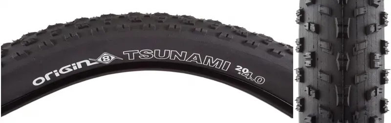 Origin8 Tsunami 20x4.0 Wire Tire in Black