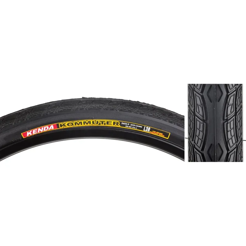 Sunlite K1045 Komuter 26x2.0-inch Wired Tire in Black