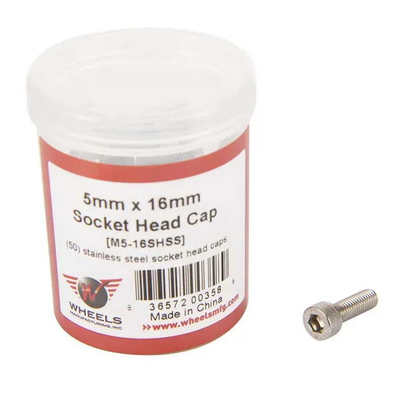 Wheels Manufacturing Stainless Steel M5x16mm M5 Bolts in Silver