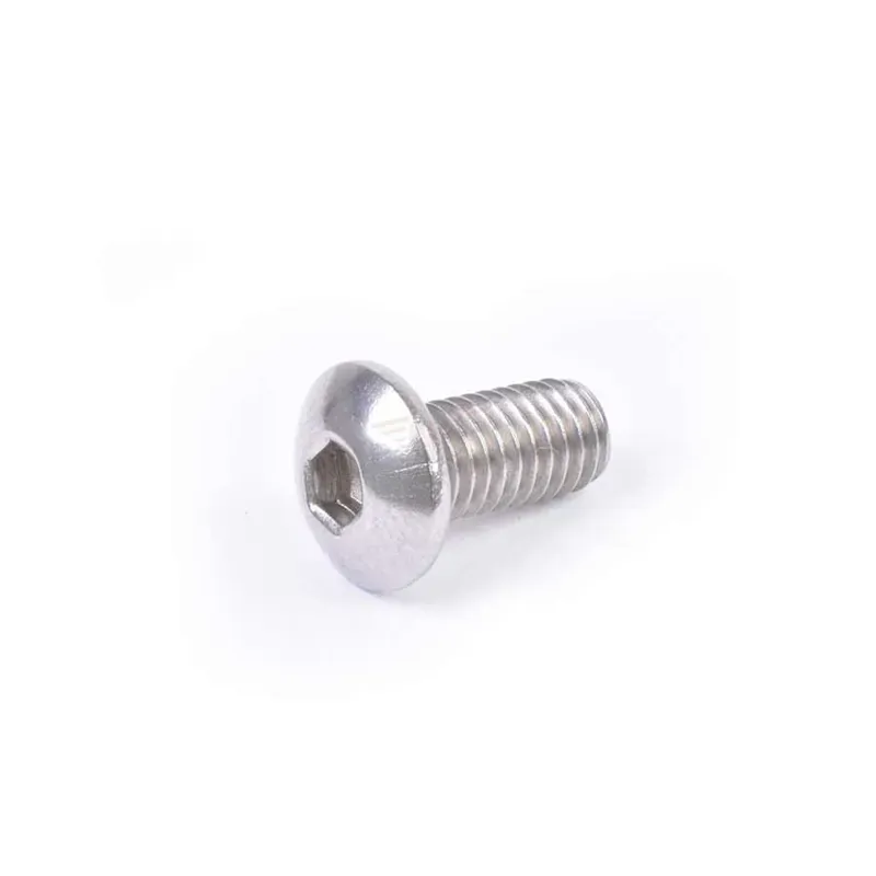 Wheels Manufacturing Stainless Steel M5 Button Head Cap Screws in SIlver