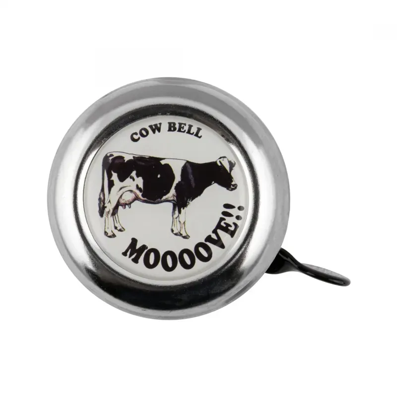 Clean Motion Silver Swell Bicycle Bell - Cow Bell