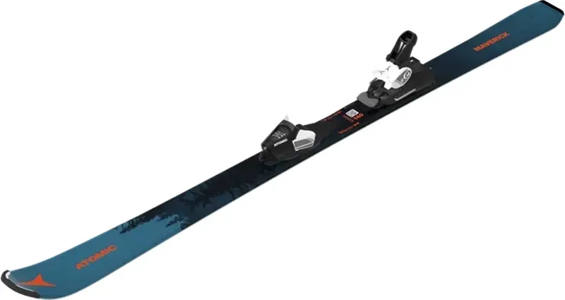 Atomic Maverick Jr 130-150 + C 5 GW Ski in Gray/Red-2