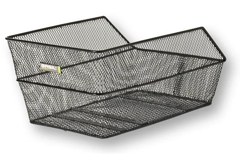 Basil Cento Rear Basket in Black