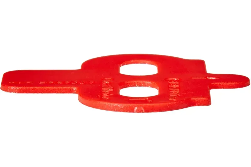 Bikefit MTB/SPD Compatible 2-Hole 1deg Cleat Wedges in Red-3