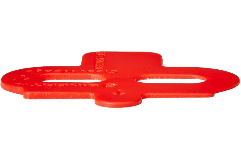 Bikefit MTB/SPD Compatible 2-Hole 1deg Cleat Wedges in Red-4