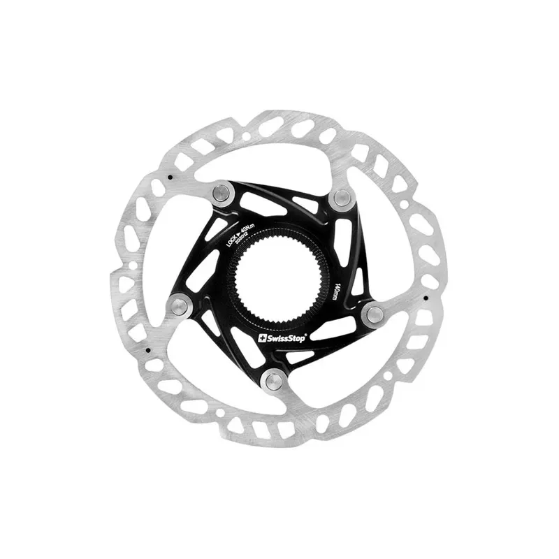 SwissStop Catalyst Race 140mm Centerlock Disk Rotor in Silver