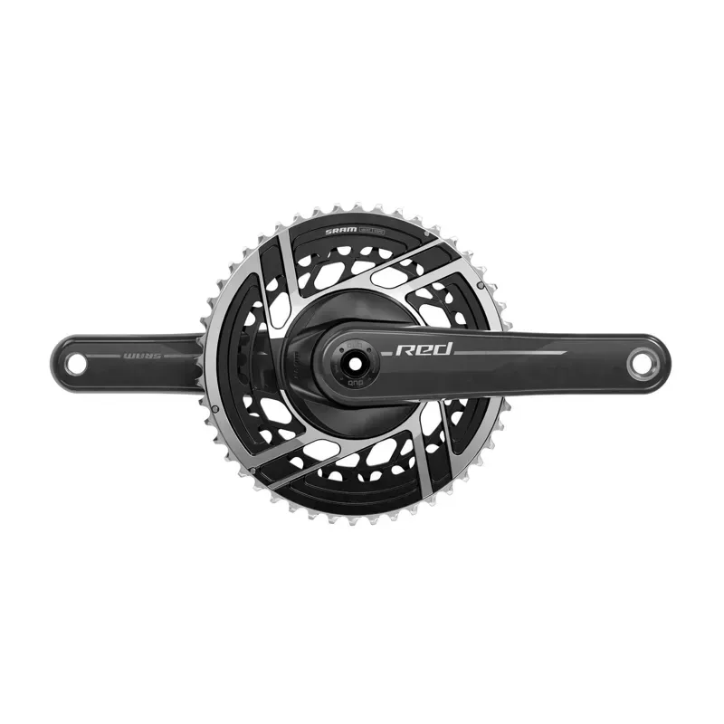SRAM RED Crankset - 165mm 2x 12-Speed 50/37t 8-Bolt Direct Mount DUB Spindle Interface Natural Carbon E1 Natural Carbon