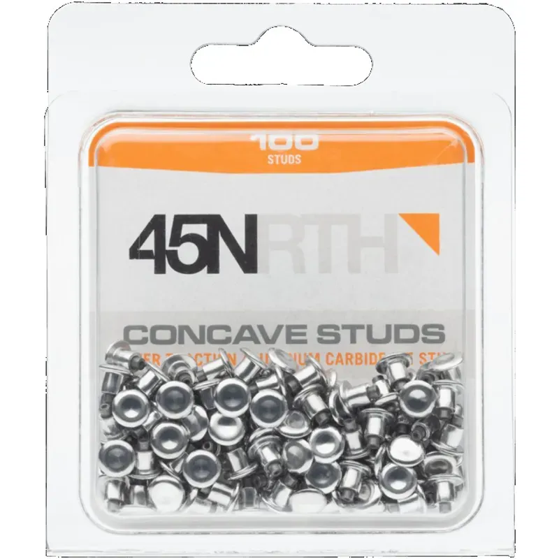 45NRTH 100 Concave Aluminum Carbide Studs in Silver-1