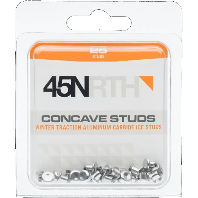 45NRTH 25 Concave Aluminum Carbide Studs in Silver-1