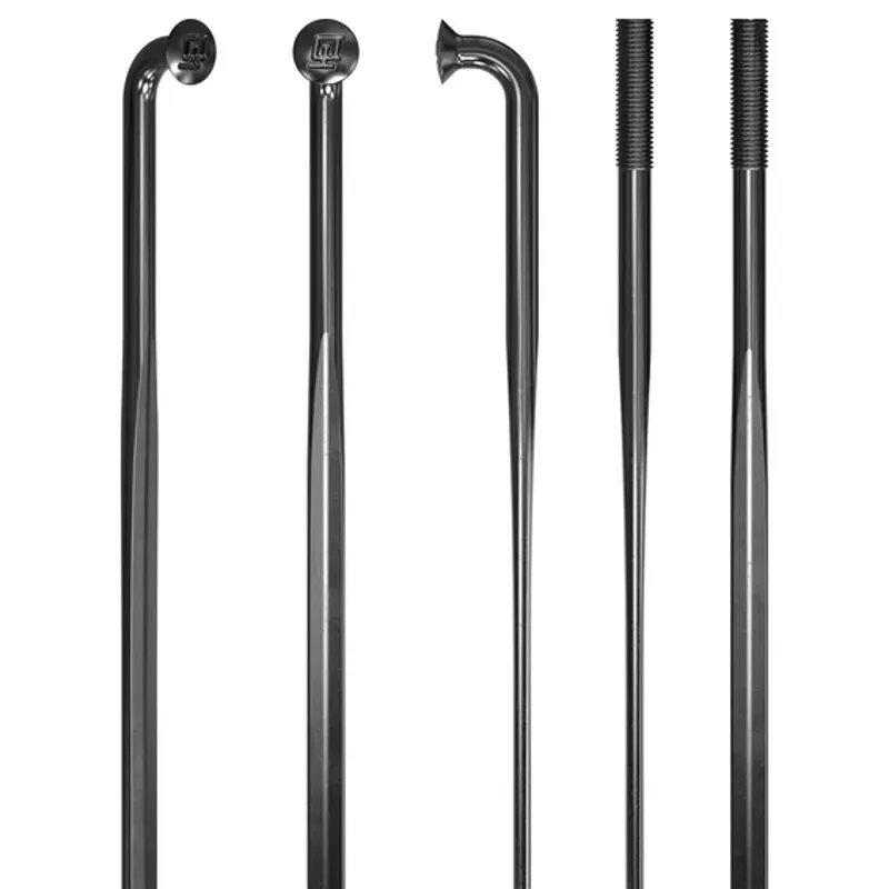 DT Swiss Aero Comp 2.0mm 266mm J-Bend Bladed Spoke Black-2