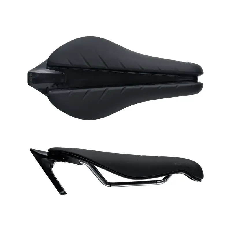 Fabric Tri Elite Flat Saddle in Black