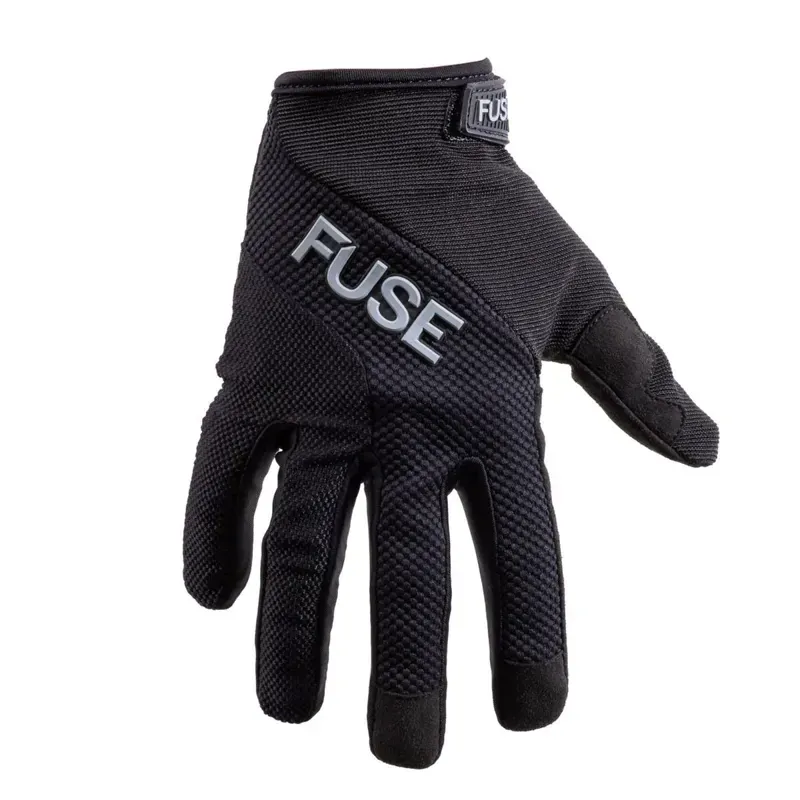 FUSE Echo Gloves - Black Full Finger Black Small