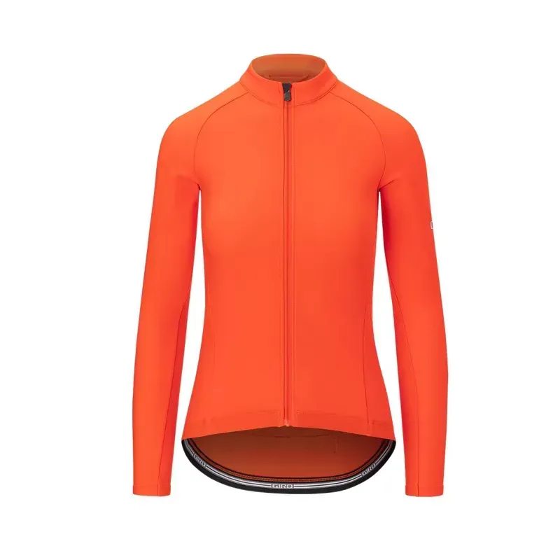Giro Women's Chrono Long Sleeve Thermal Jersey in Vermillion