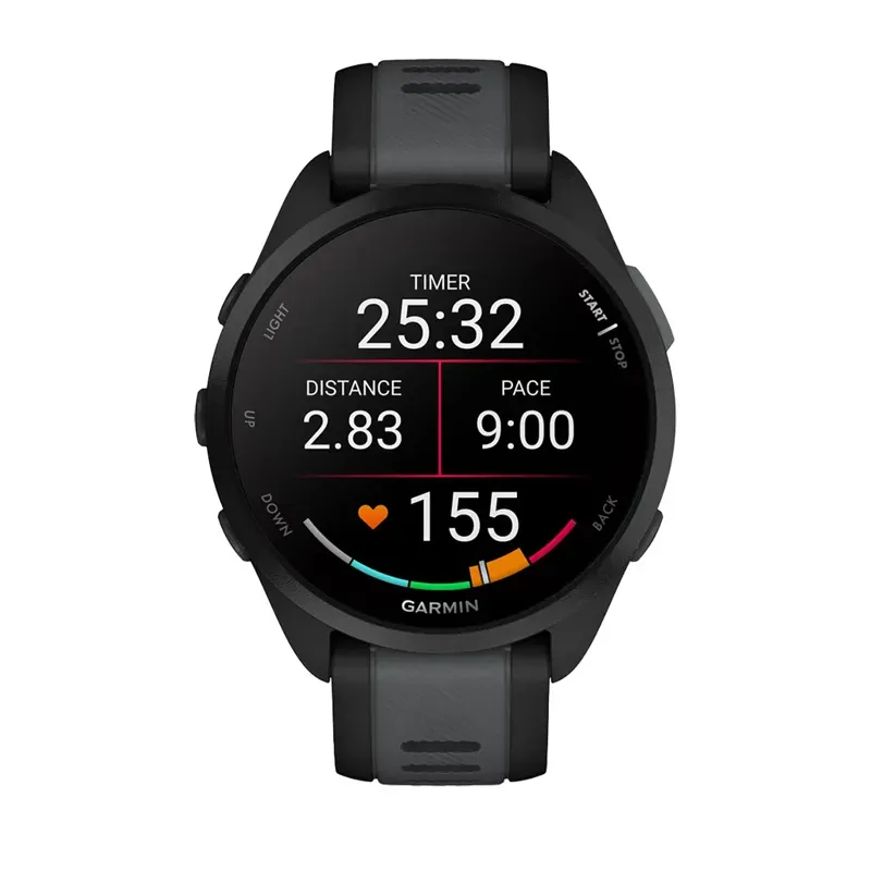 Garmin Forerunner 165 Watch in Black/Slate Gray