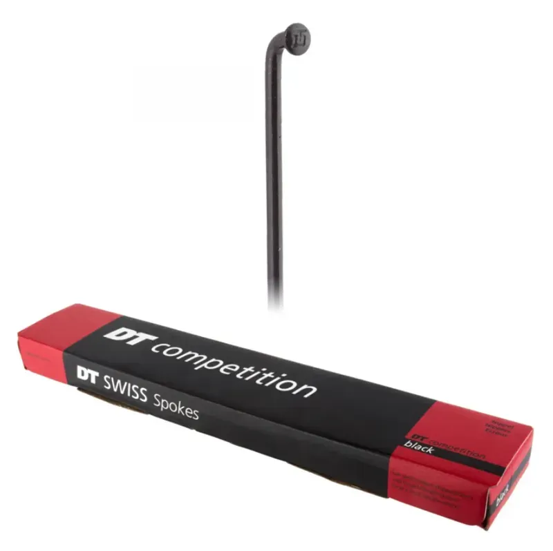 DT Swiss Competition 2.0/1.8/283mm J-bend Spoke 100-box in Black