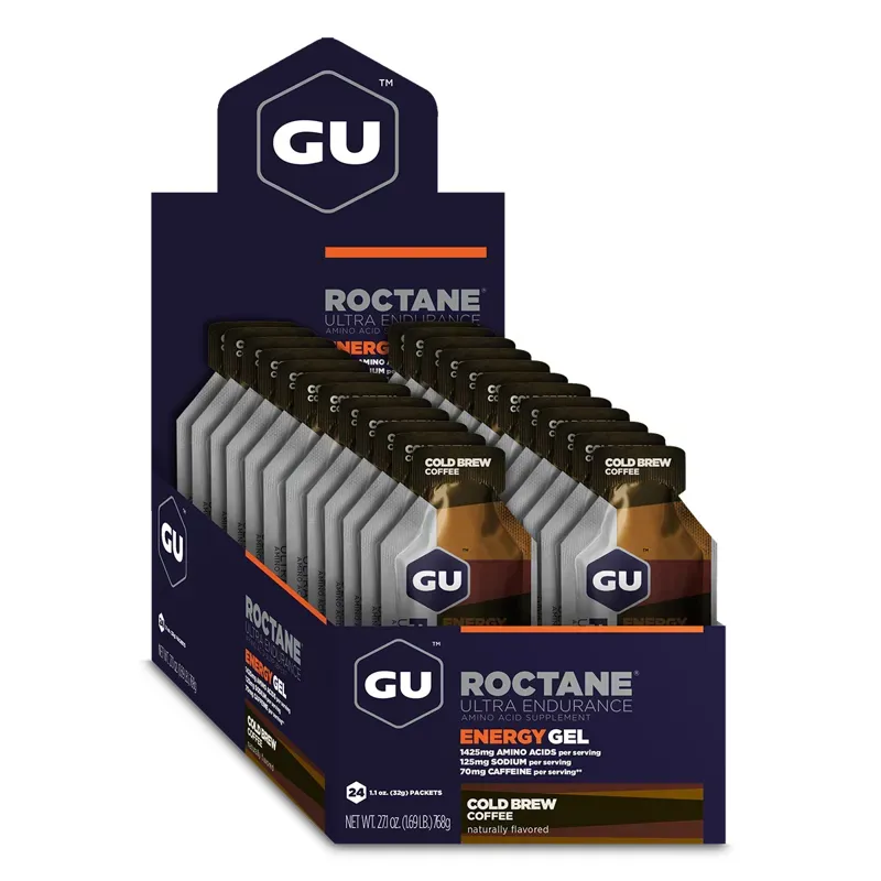 Gu Roctane Energy Gel 24-pack - Cold Brew Coffee