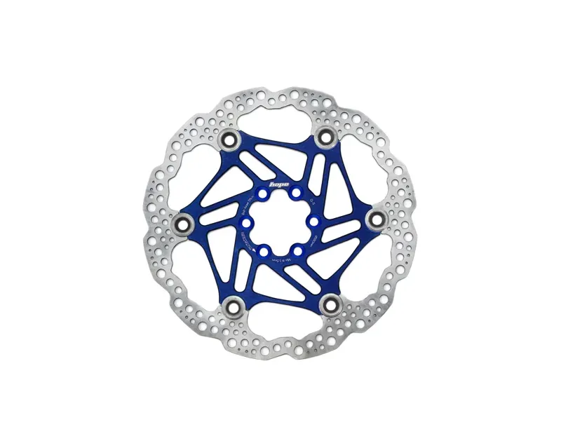 Hope Floating Disk Brake 180mm 6-Bolt Rotor in Blue