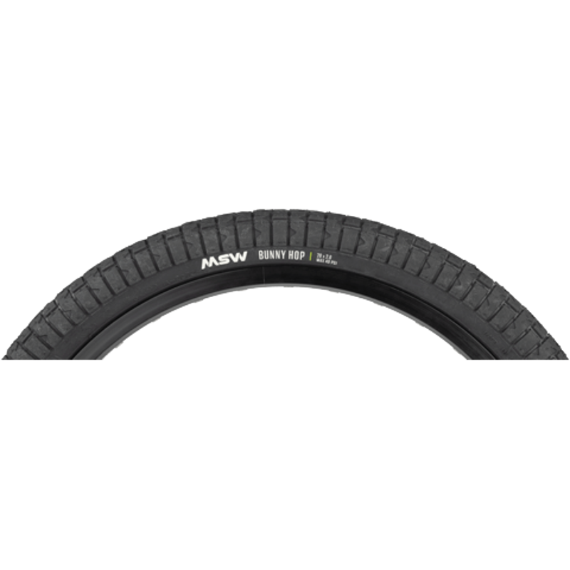 MSW Bunny Hop 20 x 2.0 Folding Wire Bead 33tpi Tire in Black-2