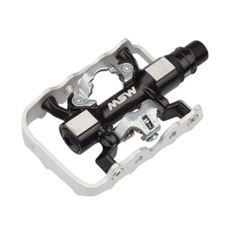 MSW CP-200 Clipless Platform Pedal in Black/Silver