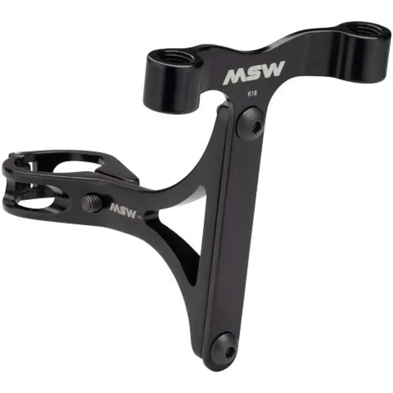 MSW Seltzer CO2 and Bottle Cage Holder w/27.2mm Clamp in Black