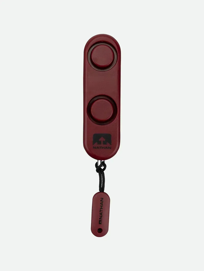 Nathan SafeRun Ripcord Siren Personal Alarm in Red Dahlia