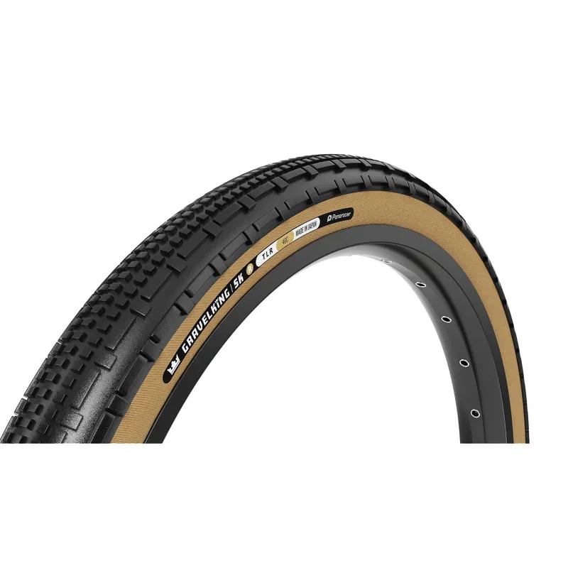 Panaracer GravelKing SK R Tire - 700 X 40 Tubeless Folding Black/ Amber Black/Amber 700 x 40