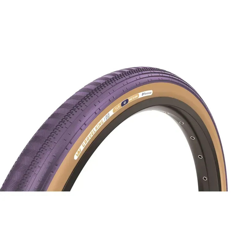 Panaracer GravelKing SS Tire - 700 X 45 Tubeless Folding Purple/ Brown Purple/Brown 700 x 45