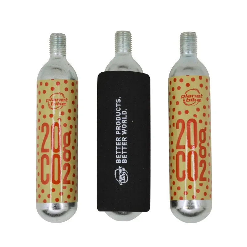 Planet Bike 20g Threaded CO2 Cartridges in Silver-2