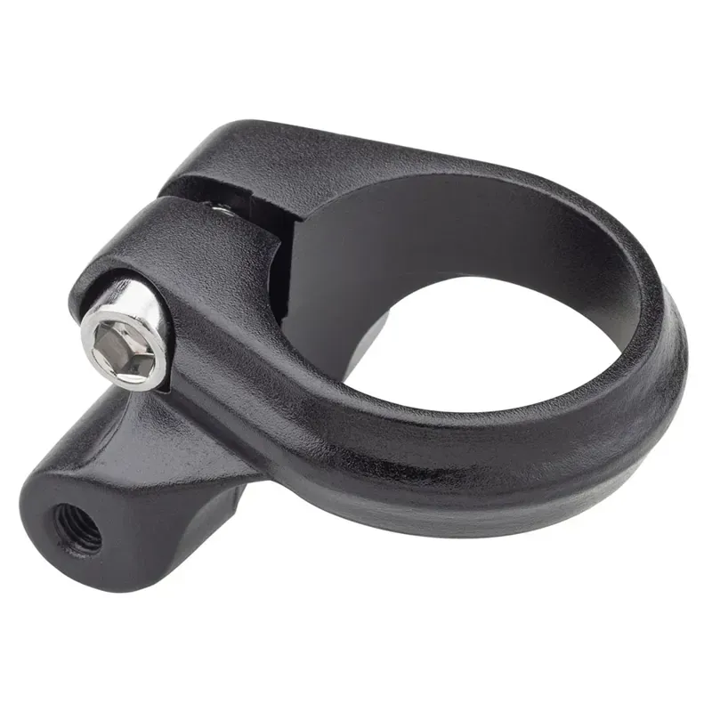 Problem Solvers 34.9mm Bolt-On Seatpost Clamp w/Rack Mounts in Black