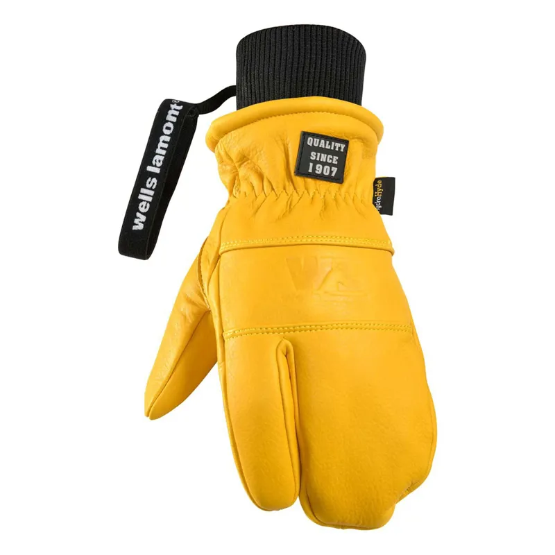 Wells Lamont Working Crew Finger Mitten in Saddetan