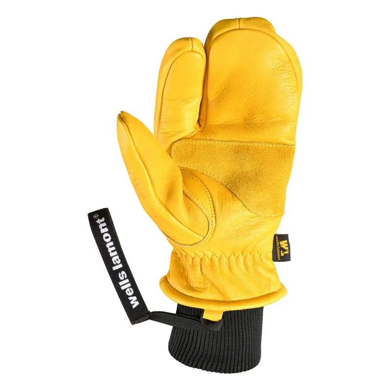 Wells Lamont Working Crew Finger Mitten in Saddetan-1