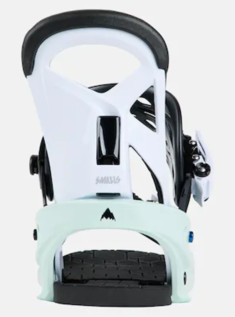 Burton Kids' Smalls Re:Flex Snowboard Bindings Neo-Mint/White L-2