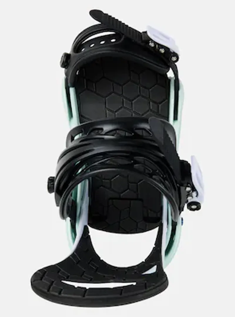 Burton Kids' Smalls Re:Flex Snowboard Bindings Neo-Mint/White L-3
