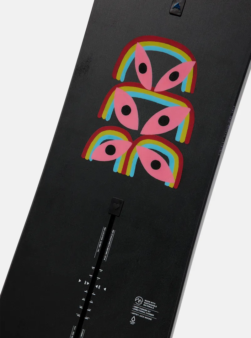 Burton Deep Thinker Camber Mens Snowboard in Blue/Black-1