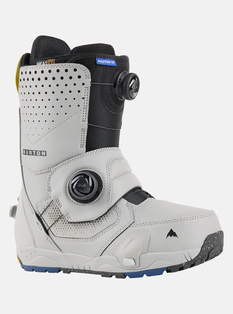 Burton Mens Photon Step On Snowboard Boots in Gray