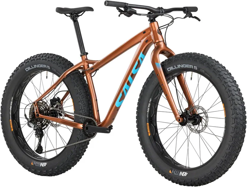 Salsa Heyday Cues Fat Tire Bike - 26 Aluminum Bronze-1