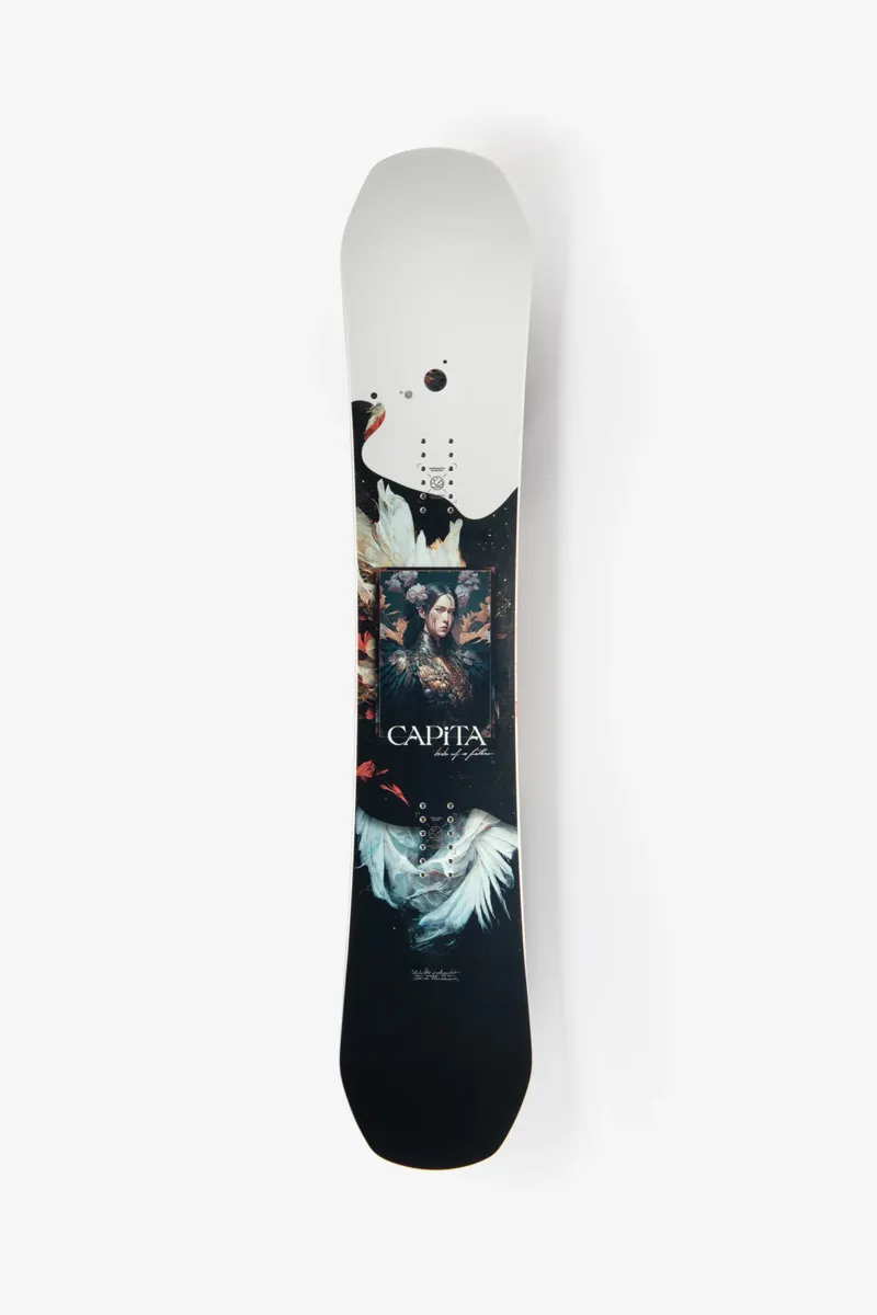 Capita Birds of a Feather Snowboard in White/Black-1