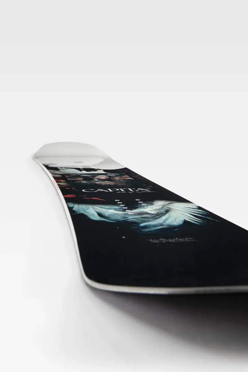 Capita Birds of a Feather Snowboard in White/Black-3