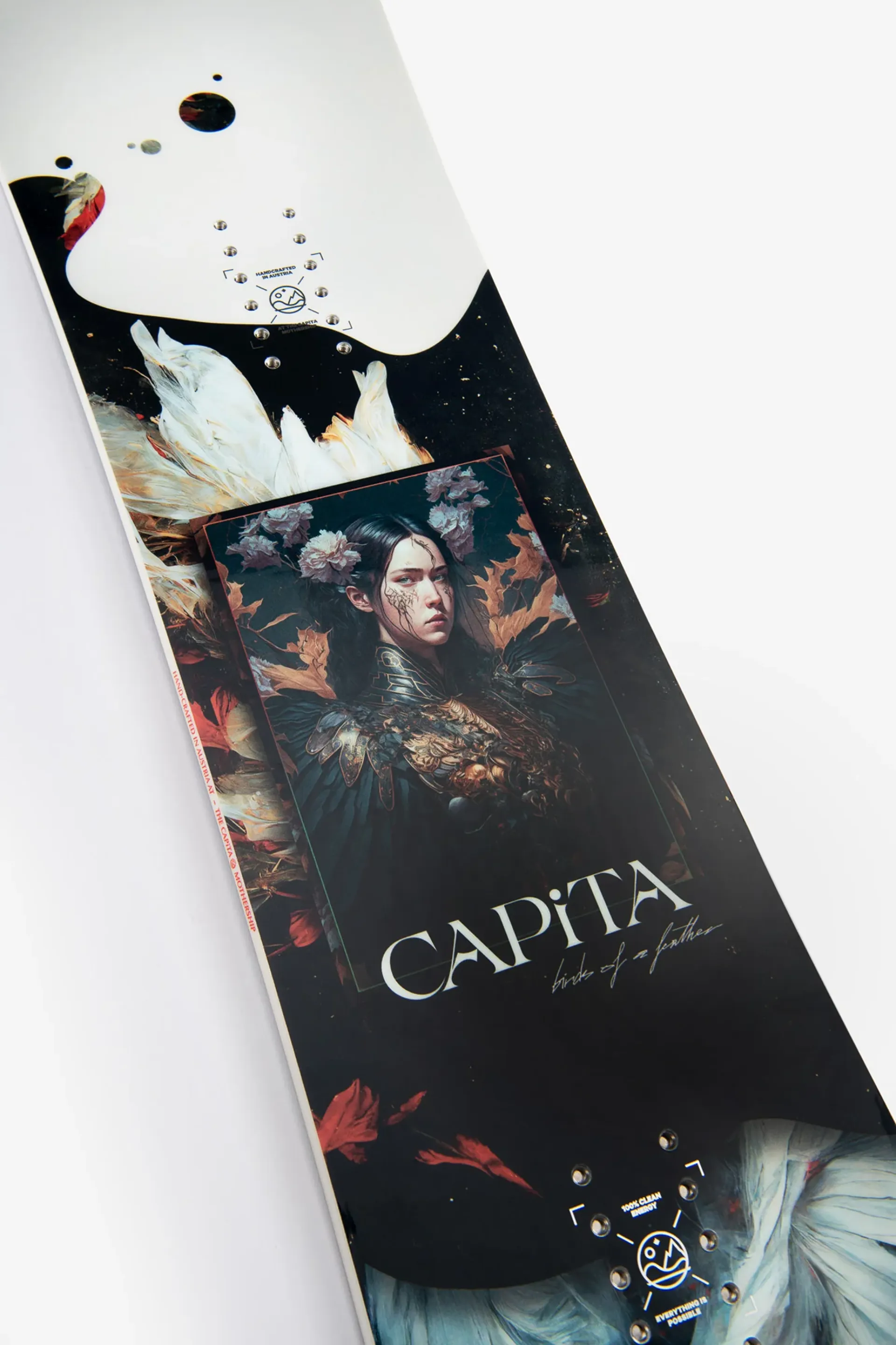 Capita Birds of a Feather Snowboard in White/Black