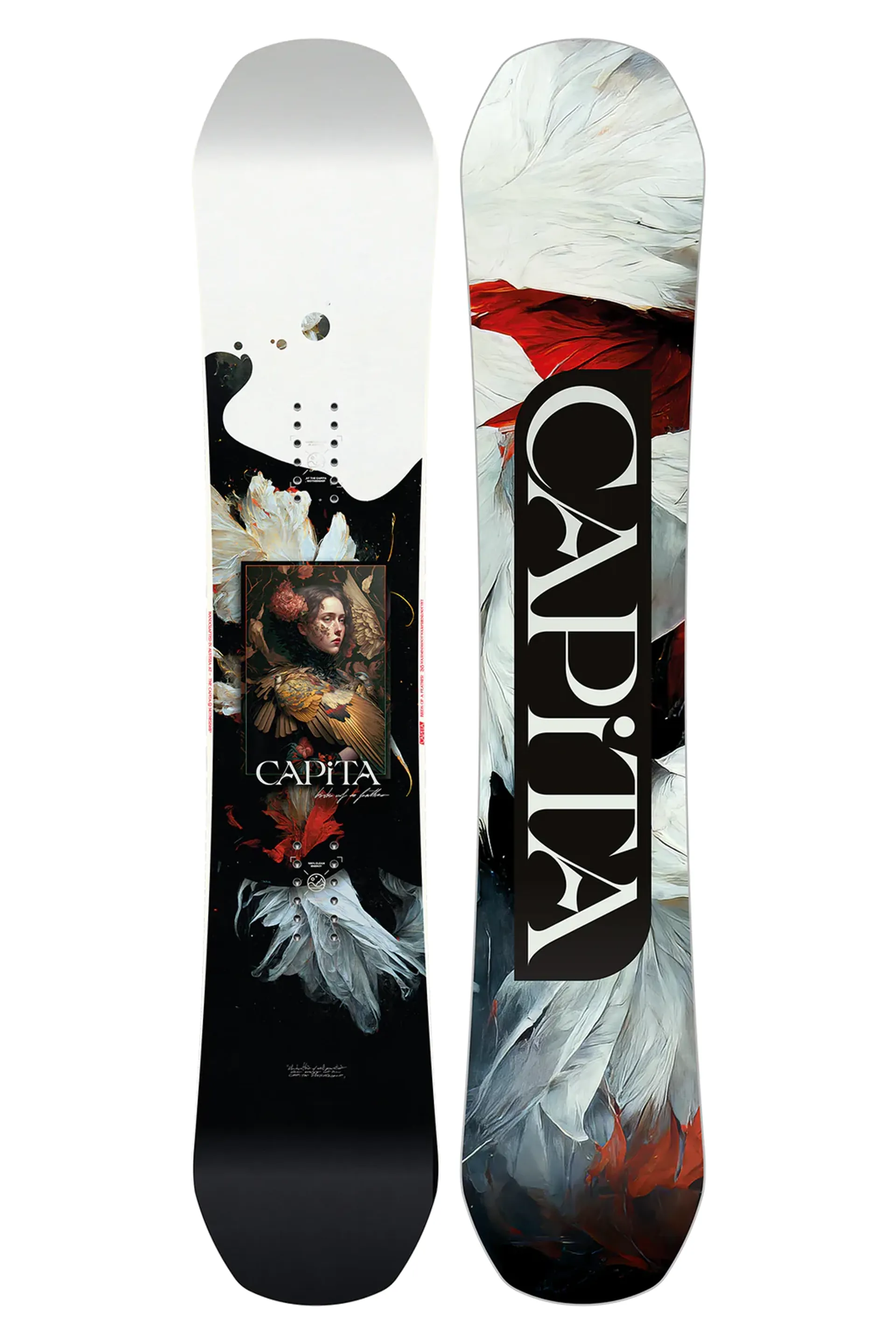 Capita Birds of a Feather Snowboard in White/Black