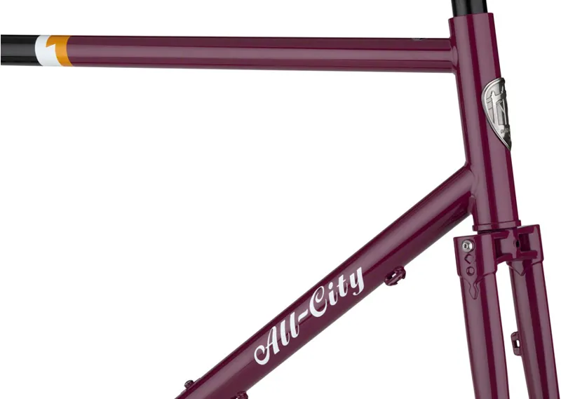 All-City Gorilla Monsoon Frameset - 650b Steel Charred Berry-1
