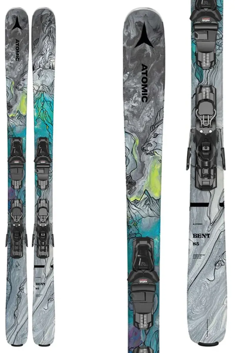 Atomic Bent Chetler 85 R with STR 11 Bindings in Grey