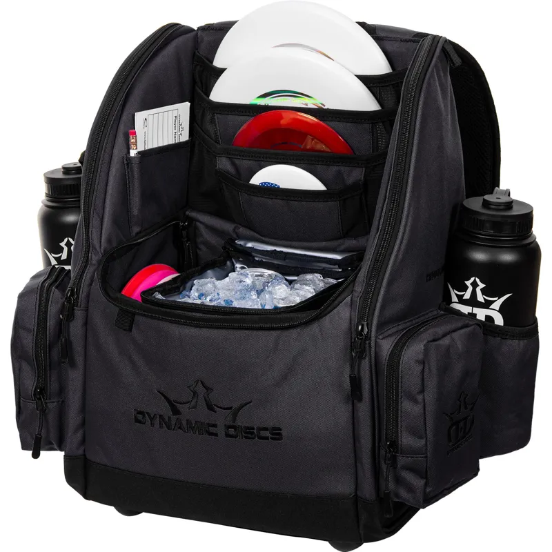 Dynamic Discs Commander Cooler Backpack - Heather Charcoal-2